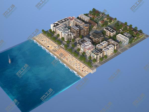 images/goods_img/20210312/Beach Town 3D model/1.jpg